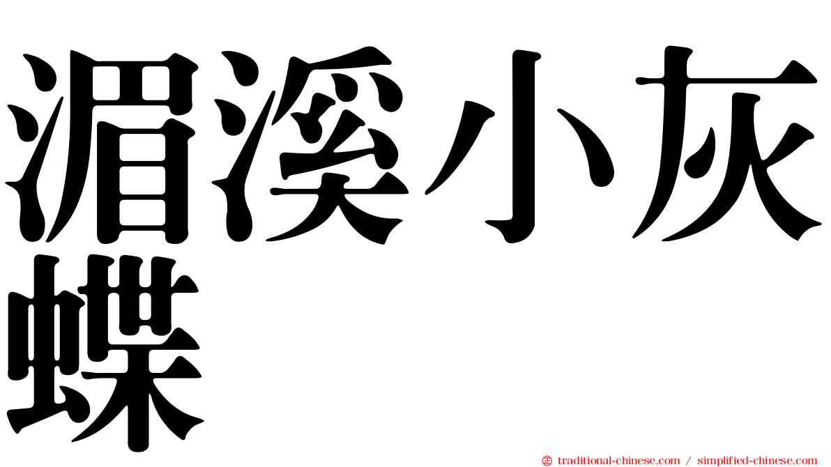 湄溪小灰蝶