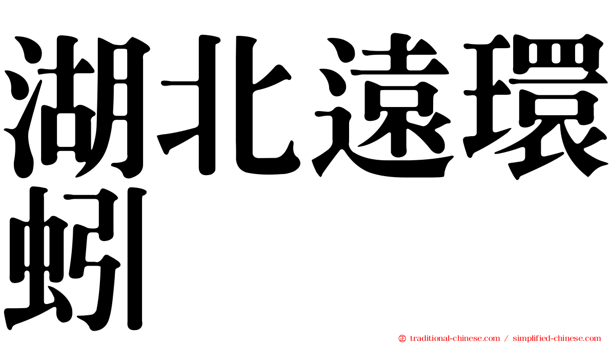 湖北遠環蚓