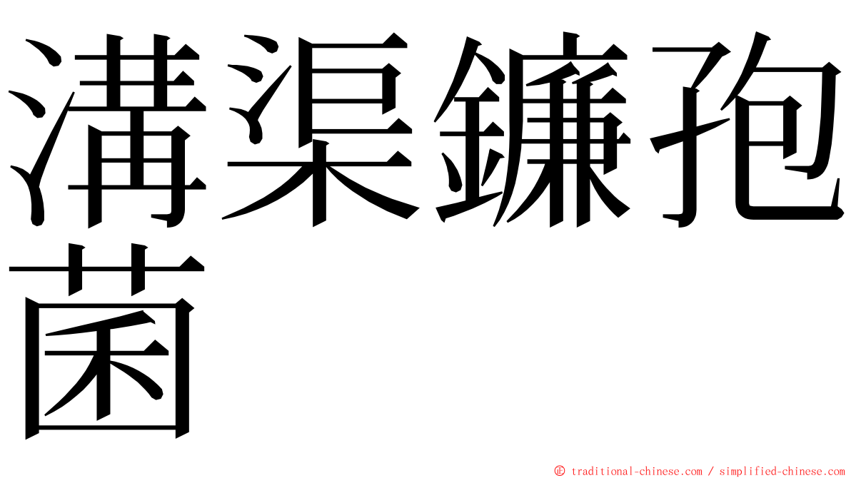 溝渠鐮孢菌 ming font