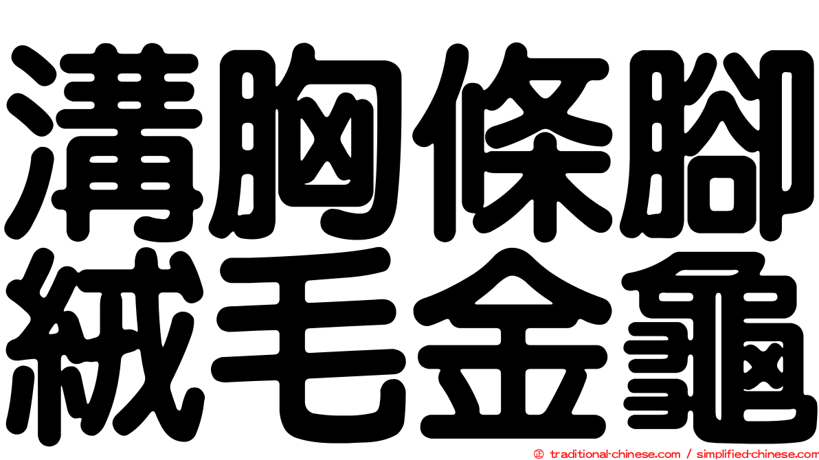 溝胸條腳絨毛金龜