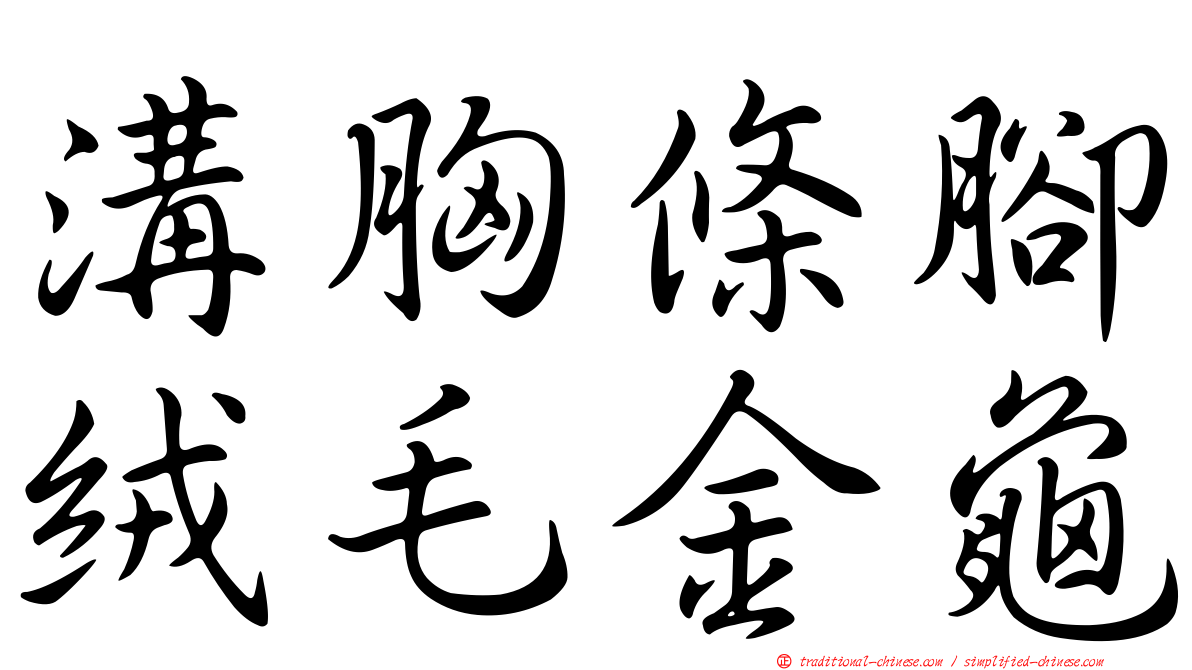 溝胸條腳絨毛金龜