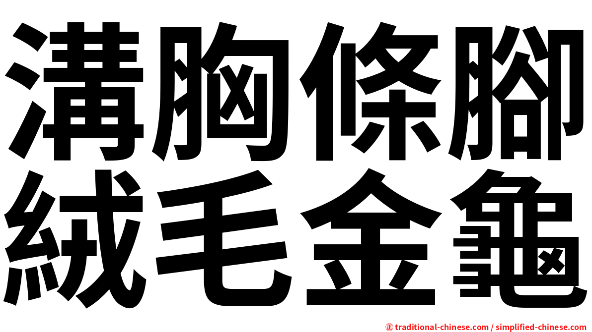 溝胸條腳絨毛金龜