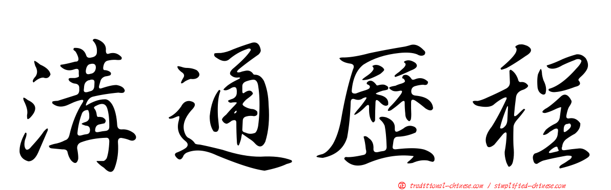 溝通歷程