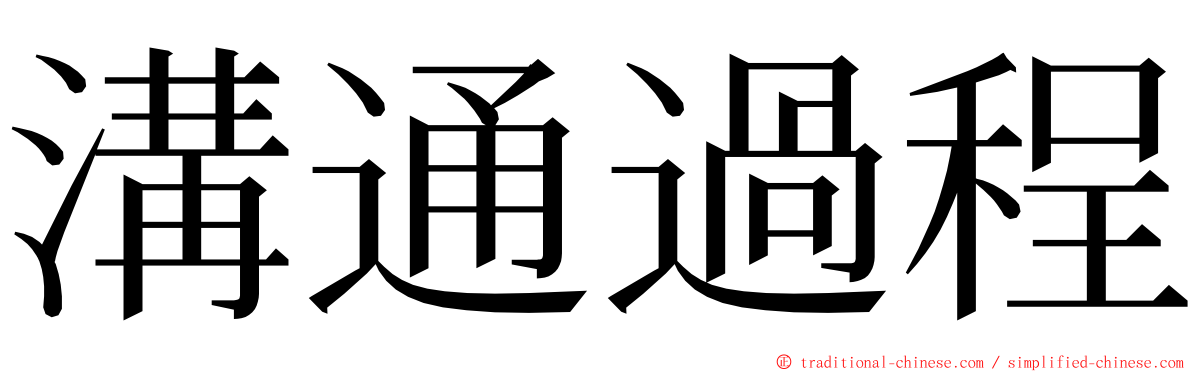 溝通過程 ming font
