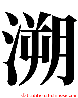 溯 serif font