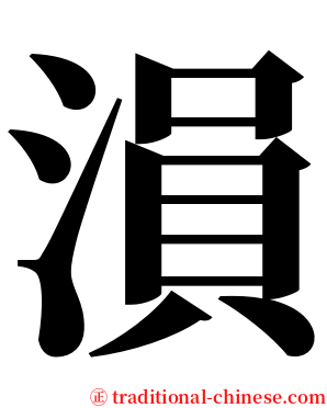溳 serif font