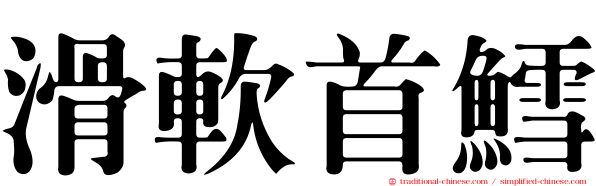 滑軟首鱈