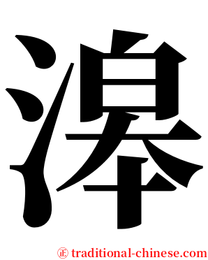 滜 serif font