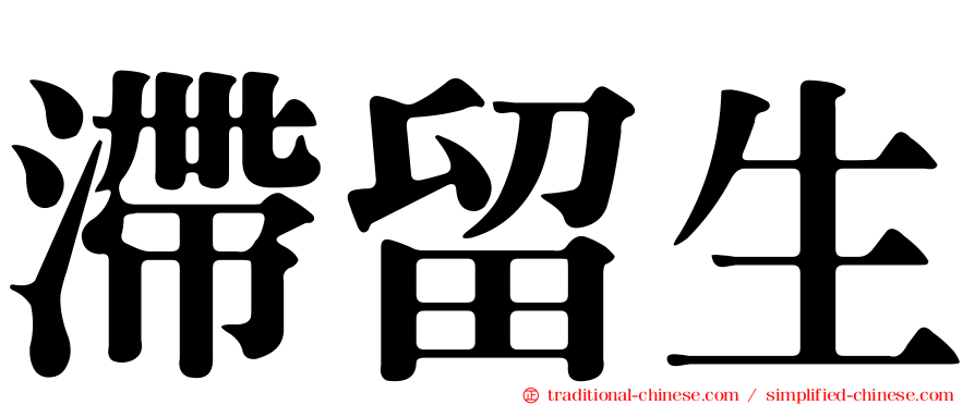滯留生