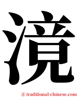 滰 serif font