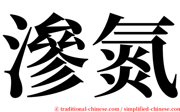 滲氮 serif font