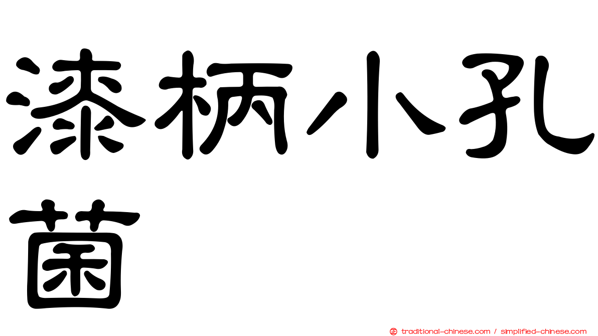 漆柄小孔菌