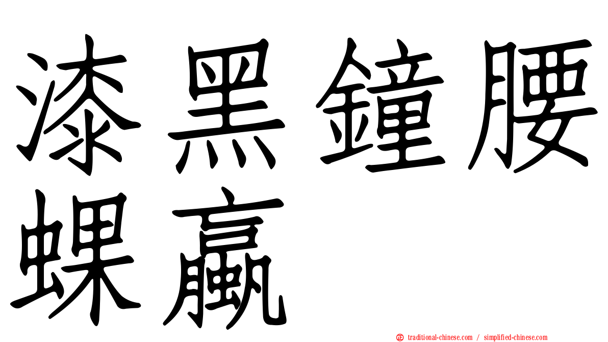 漆黑鐘腰蜾蠃