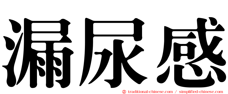 漏尿感
