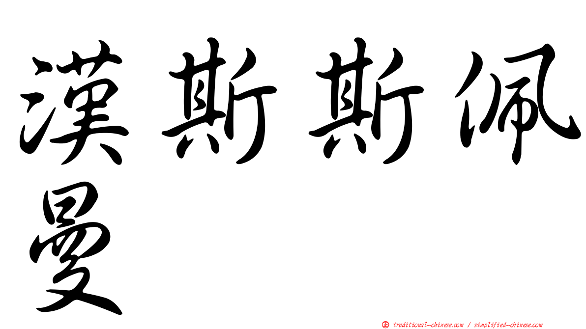 漢斯斯佩曼
