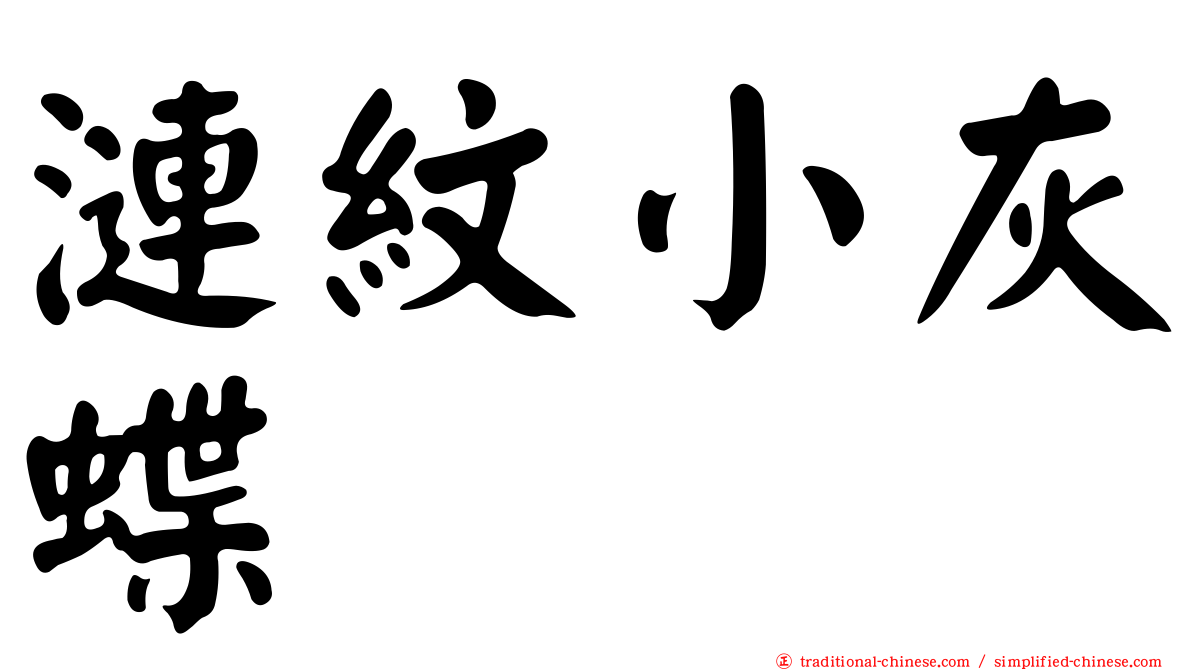 漣紋小灰蝶