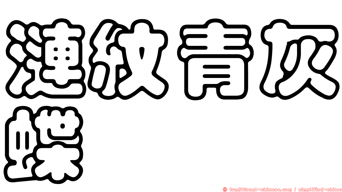 漣紋青灰蝶