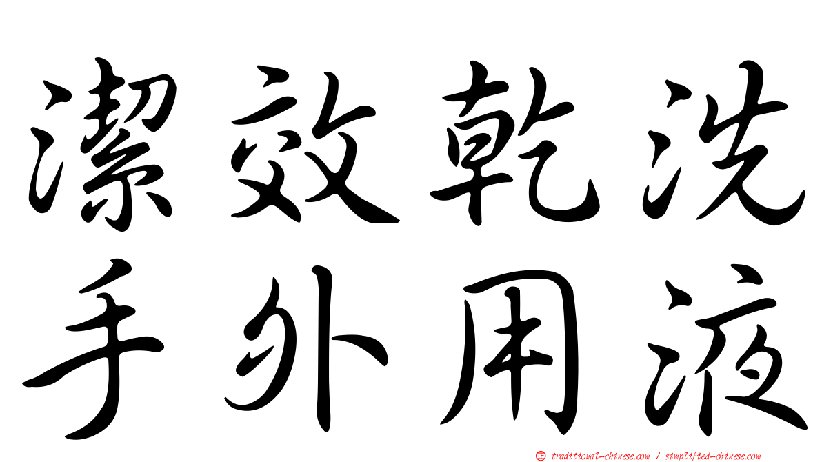 潔效乾洗手外用液