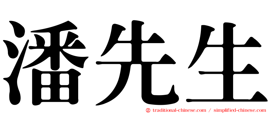 潘先生