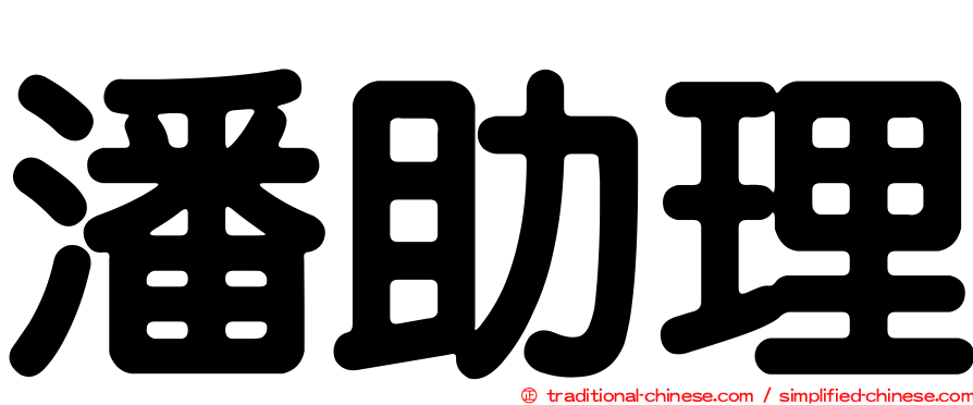 潘助理