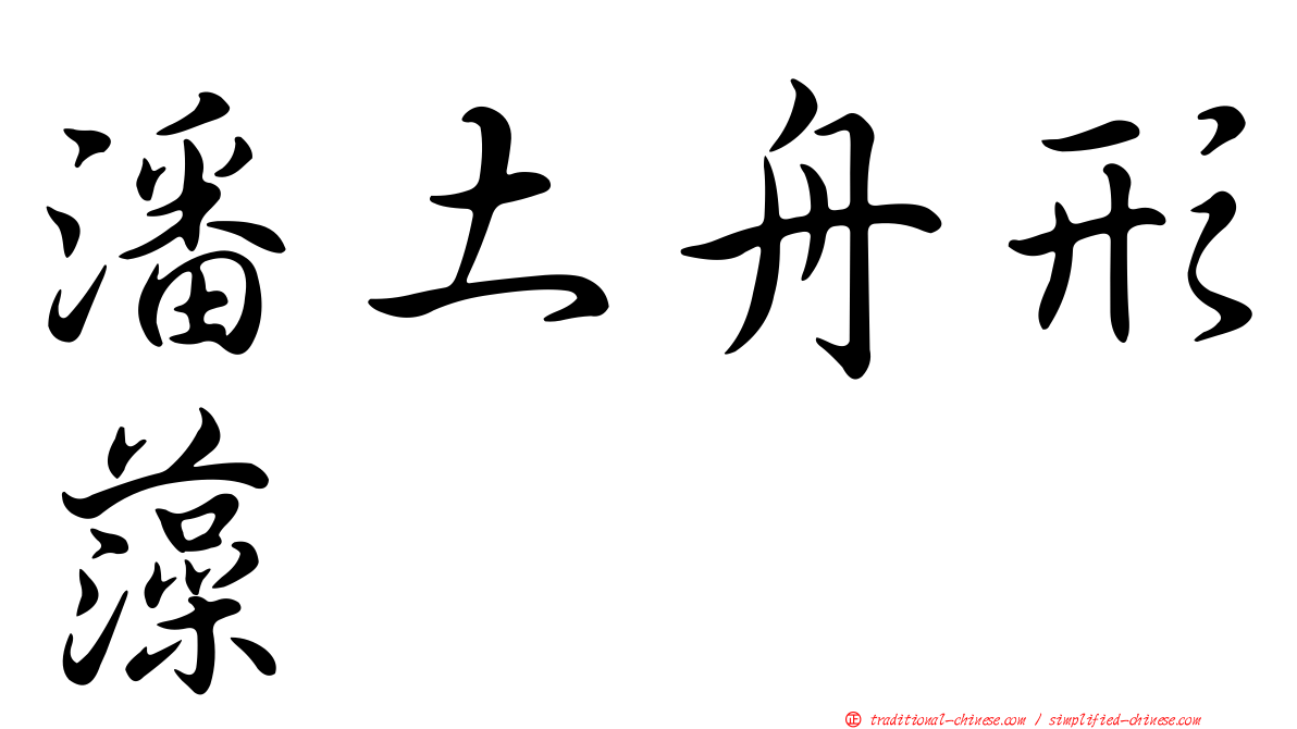潘土舟形藻