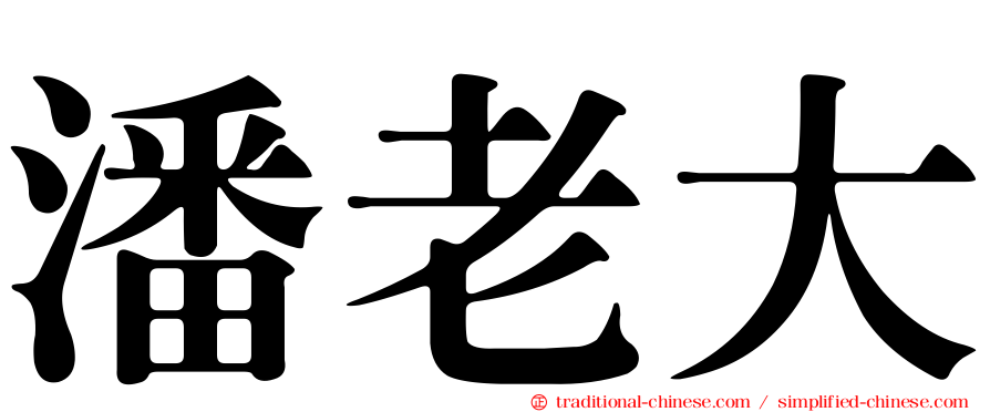 潘老大