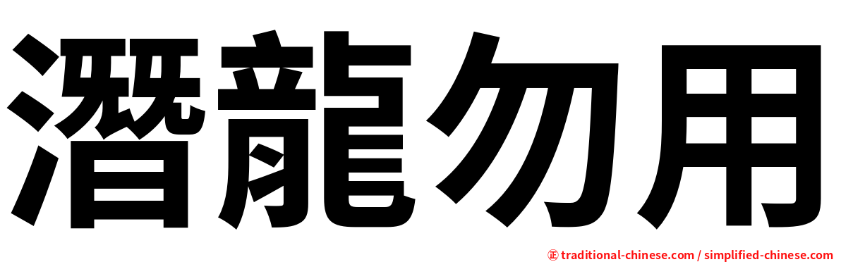 潛龍勿用