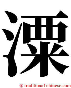 潥 serif font