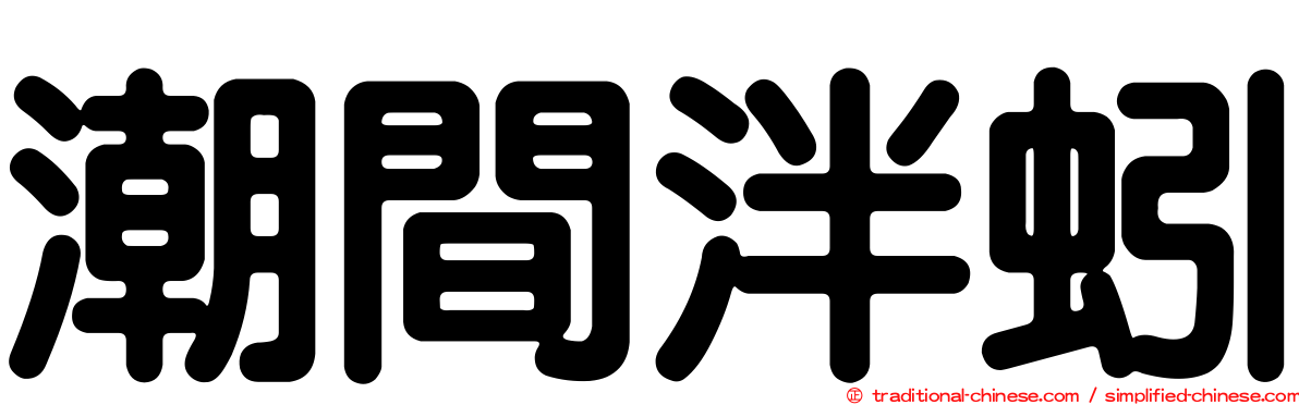潮間泮蚓