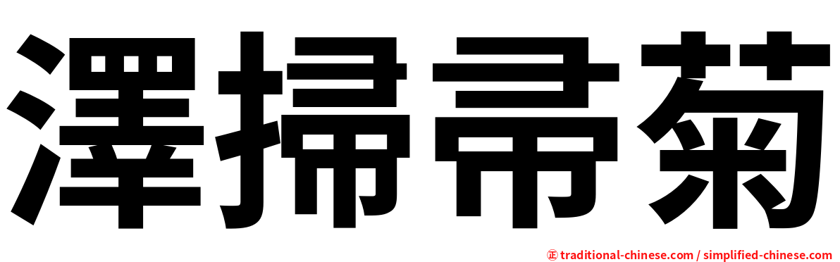 澤掃帚菊