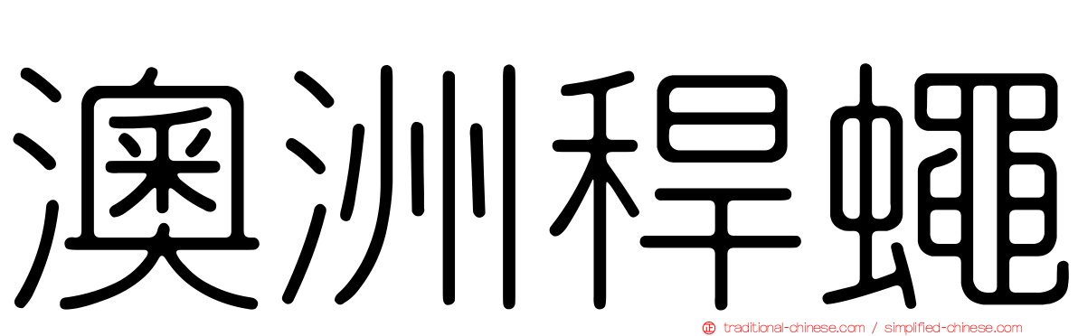 澳洲稈蠅