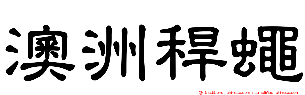 澳洲稈蠅