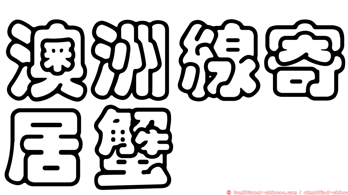 澳洲線寄居蟹