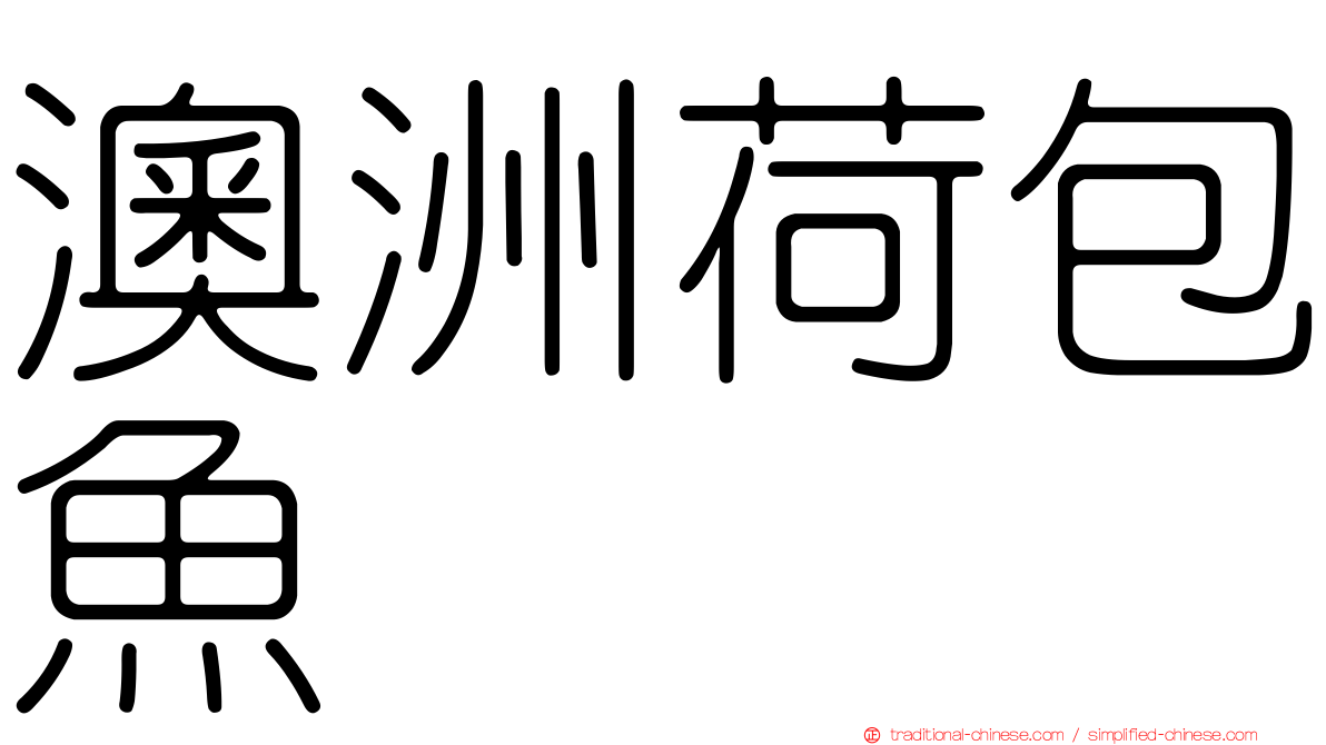 澳洲荷包魚