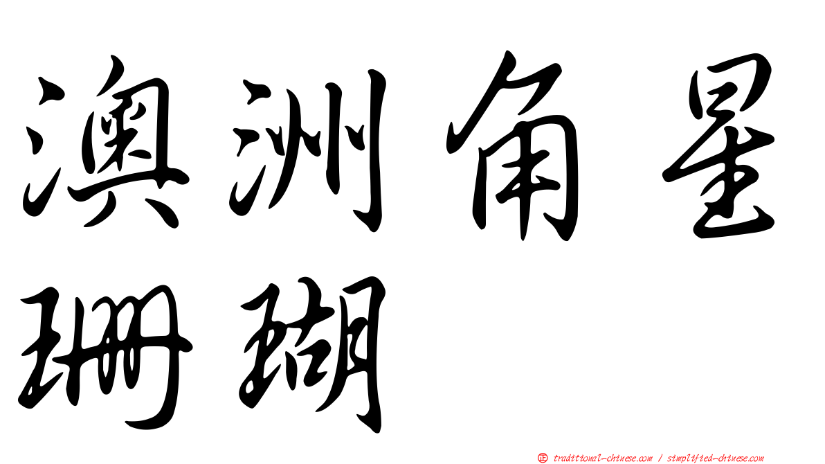 澳洲角星珊瑚