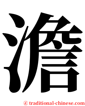 澹 serif font
