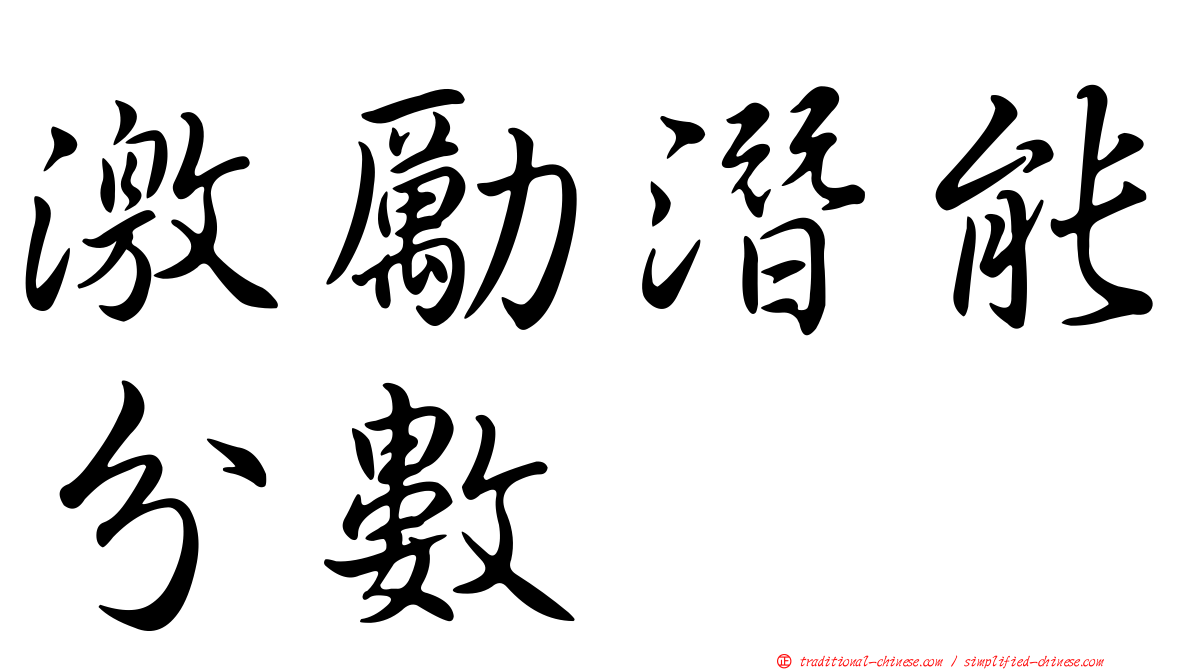 激勵潛能分數