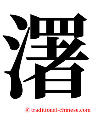 濖 serif font