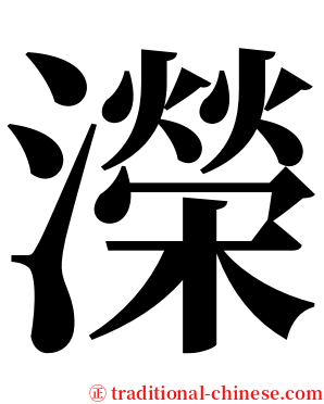 濚 serif font