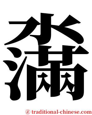濷 serif font