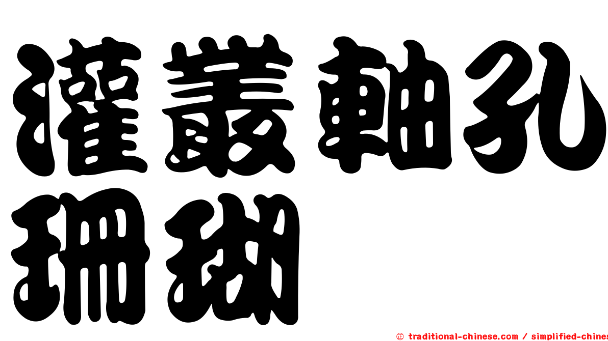 灌叢軸孔珊瑚