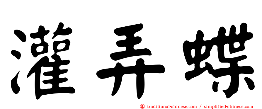 灌弄蝶
