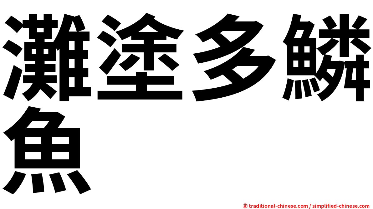 灘塗多鱗魚
