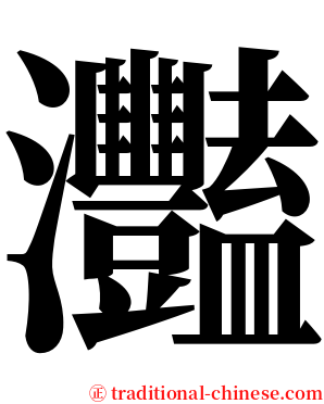 灩 serif font