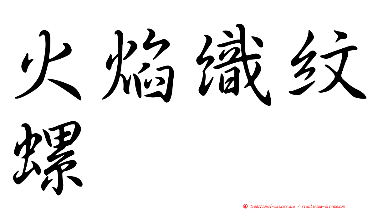 火焰織紋螺