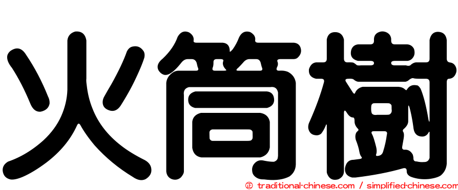 火筒樹