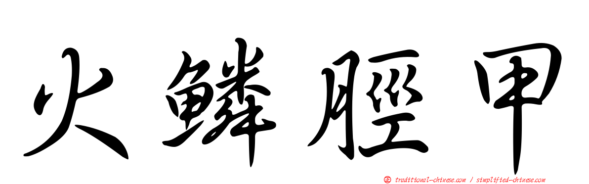 火鱗脛甲