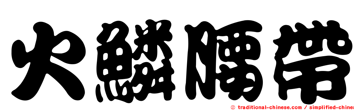 火鱗腰帶