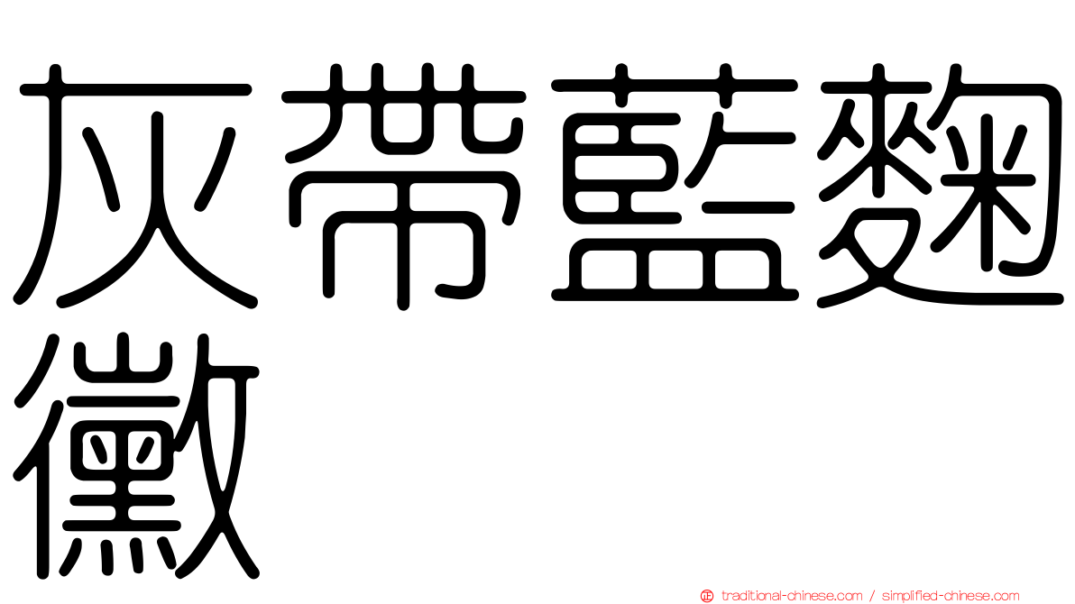 灰帶藍麴黴