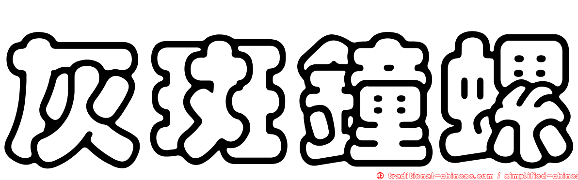 灰斑鐘螺
